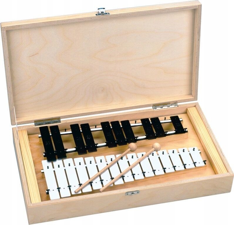 Goldon chromatický metalofon v dřevěném boxu 25 kamenů (11085)