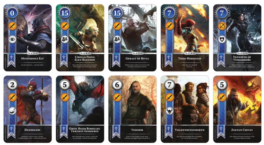 Gwent Legendary Ballad Foil Cards - Northern Realms EN