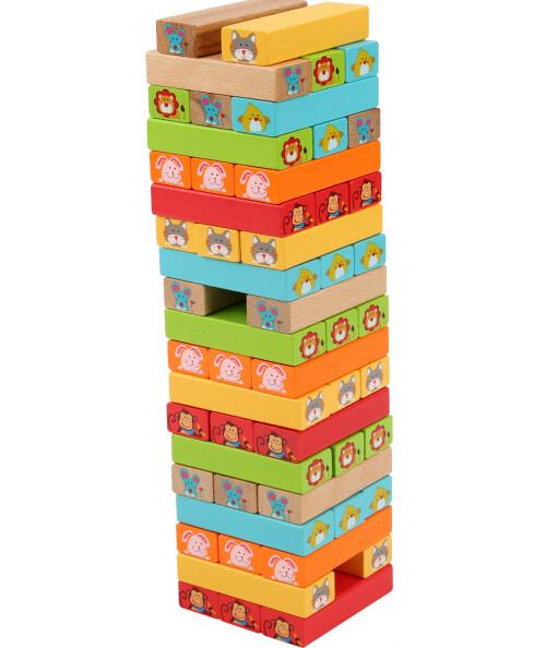 Hádej, kdo – dětská dřevěná hra Jenga