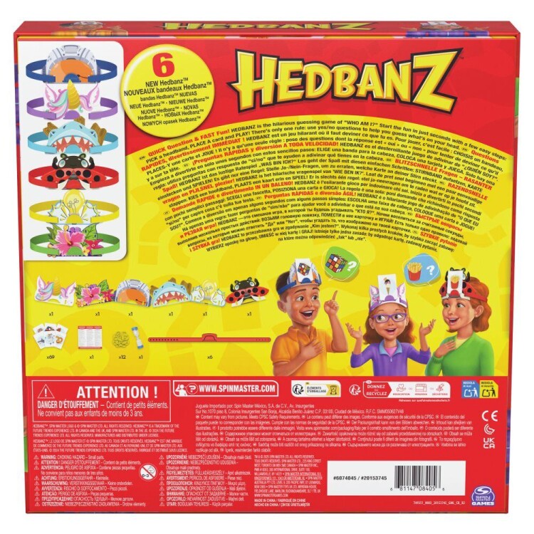 Hedbanz Společenská hra hádanek Nová
