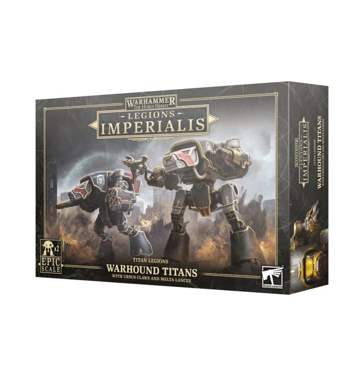 Horus Heresy: Warhound Titans with Ursus Claws and Melta Lances