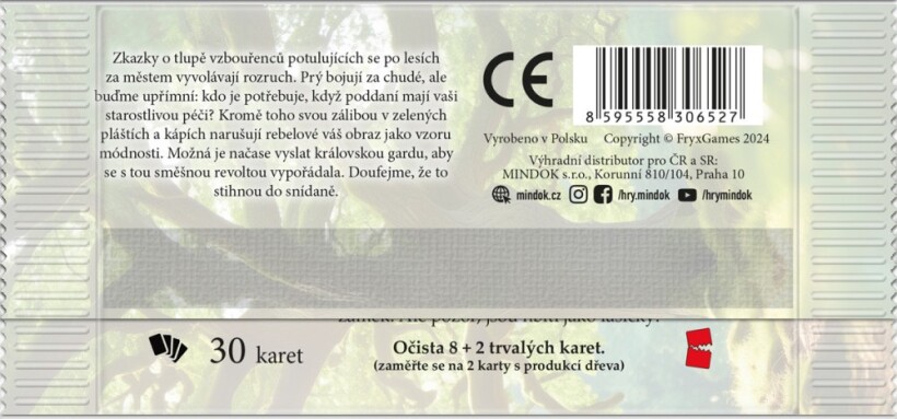 Králův odkaz: rozšíření Osvobození lesa