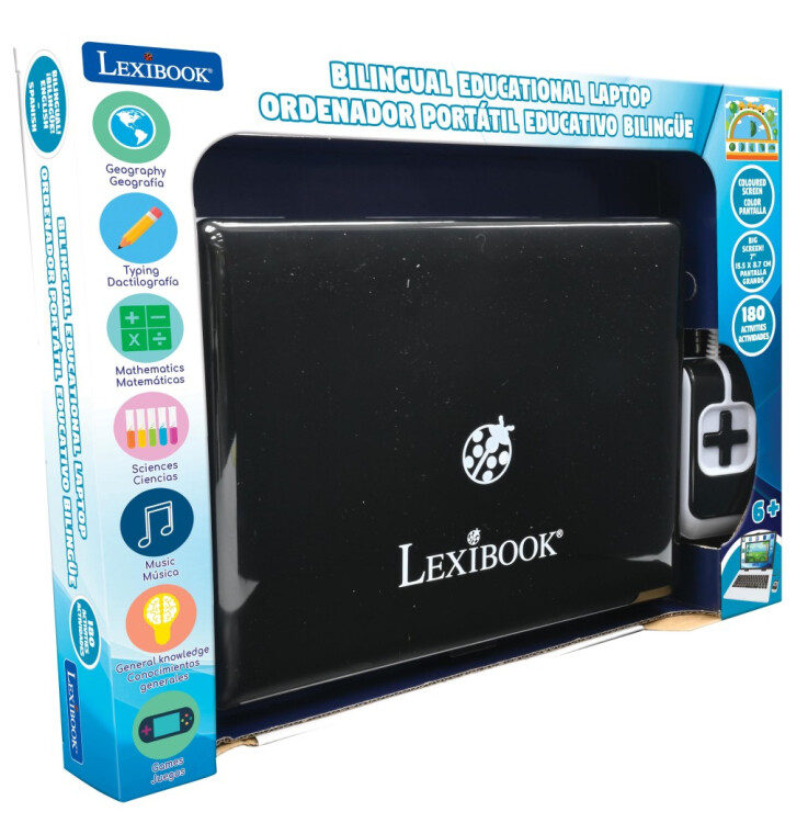 Lexibook španělsko-anglický vzdělávací notebook 180 aktivit  - Alltoys Lexibook