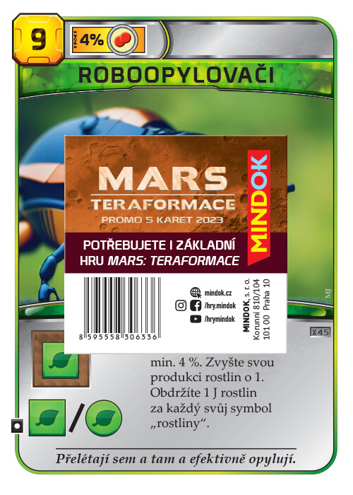 Mars: Teraformace – promo 5 karet 2023