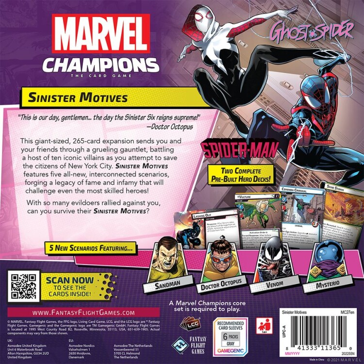 Marvel Champions LCG: Sinister Motives Expansion