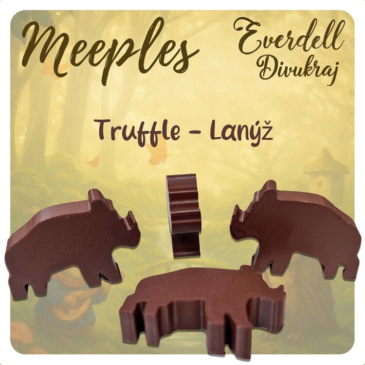 Meeplíci do Divukraje - velcí tvorové ze Skalověží Meeple Divukraj: Lanýž / Truffle (1ks)
