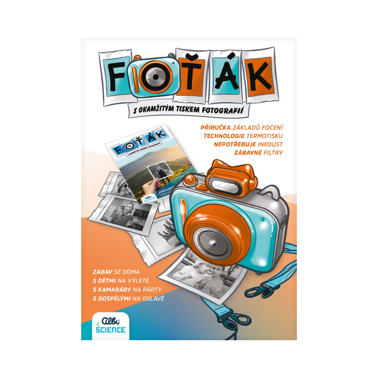 Modrý foťák s termotiskem - Albi