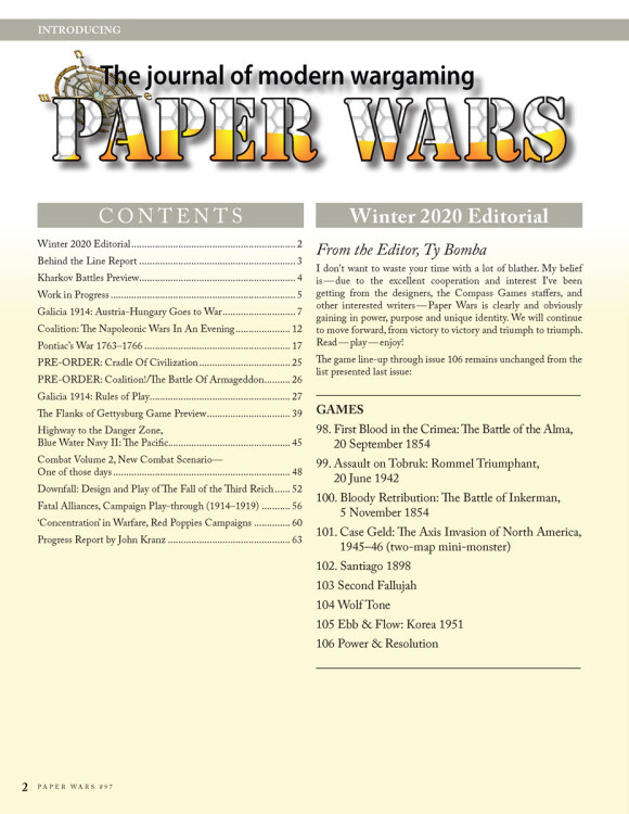 Paper Wars Issue 97: Battle for Galicia