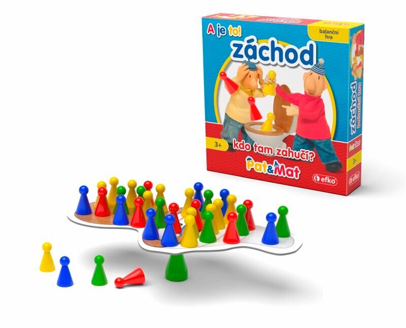 Pat a Mat Záchod - balanční rodinná hra
