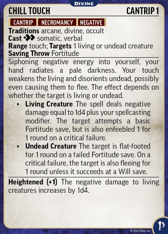 Pathfinder Spell Cards: Divine