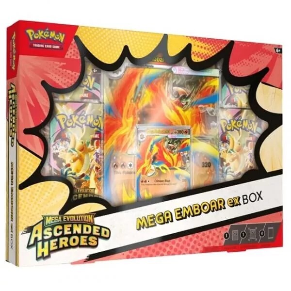 Pokémon TCG: Mega Evolution Ascended Heroes EX Box Varianta: Mega Emboar