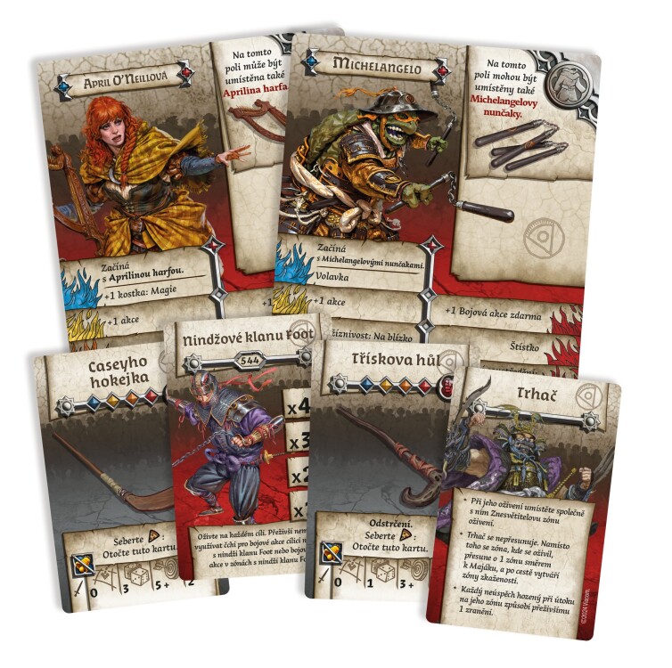 Poškozené - Zombicide: Želvy Ninja – Časozlom