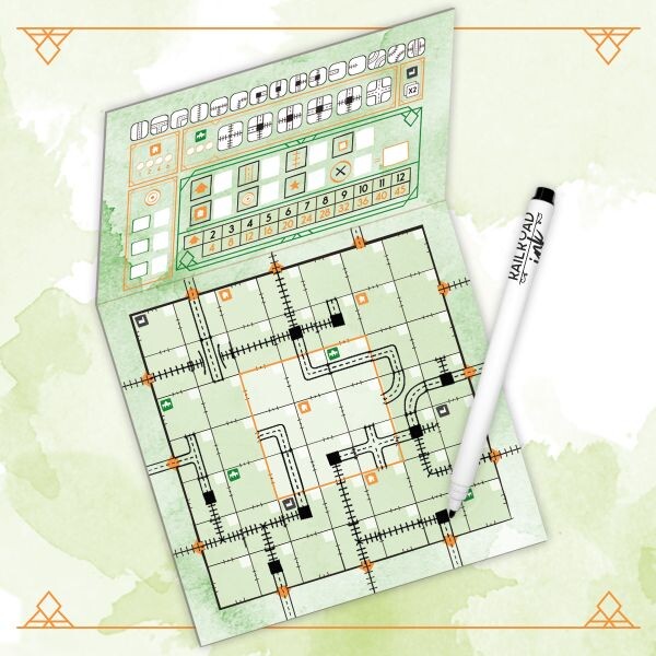 Railroad Ink Challenge: Lush Green Edition