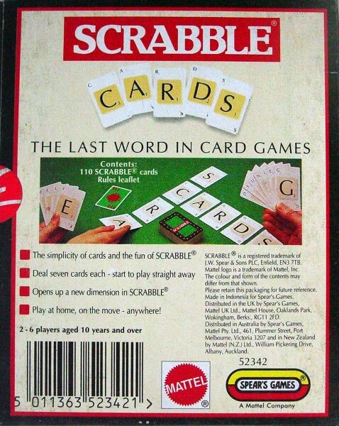 Scrabble Cardgame