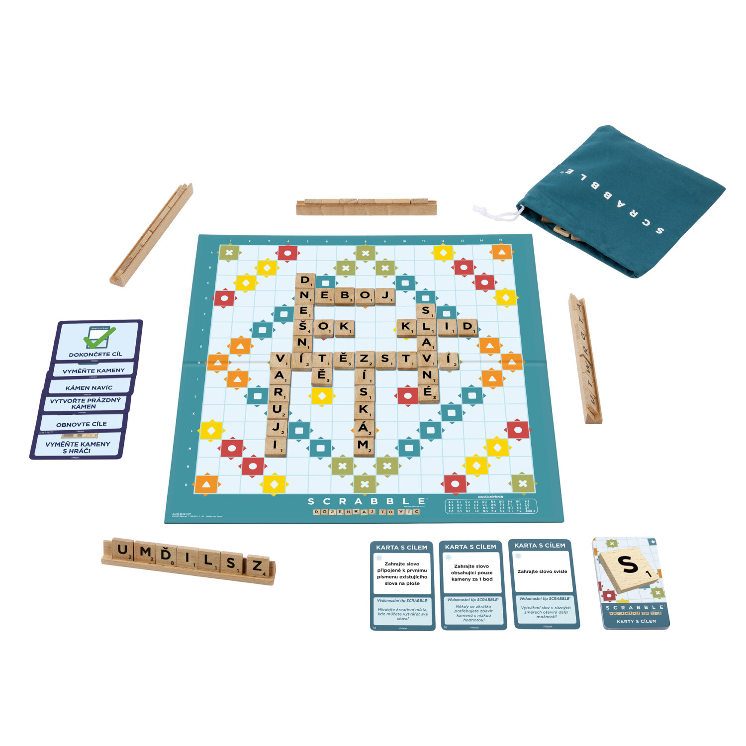 Scrabble dřevěná edice cz