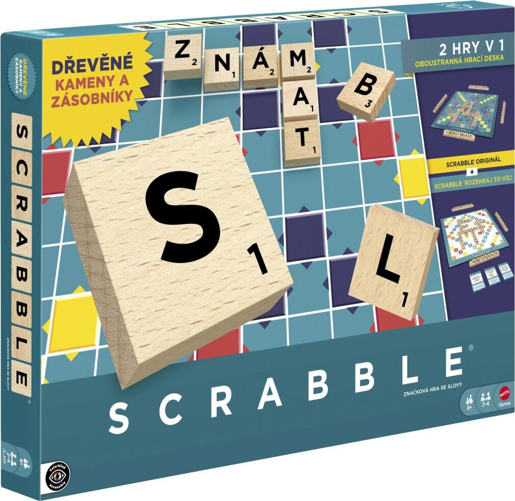 Scrabble dřevěná edice