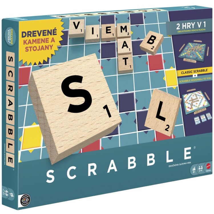 Scrabble dřevěná edice