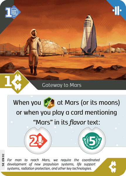 SETI - Gateway to Mars promo card