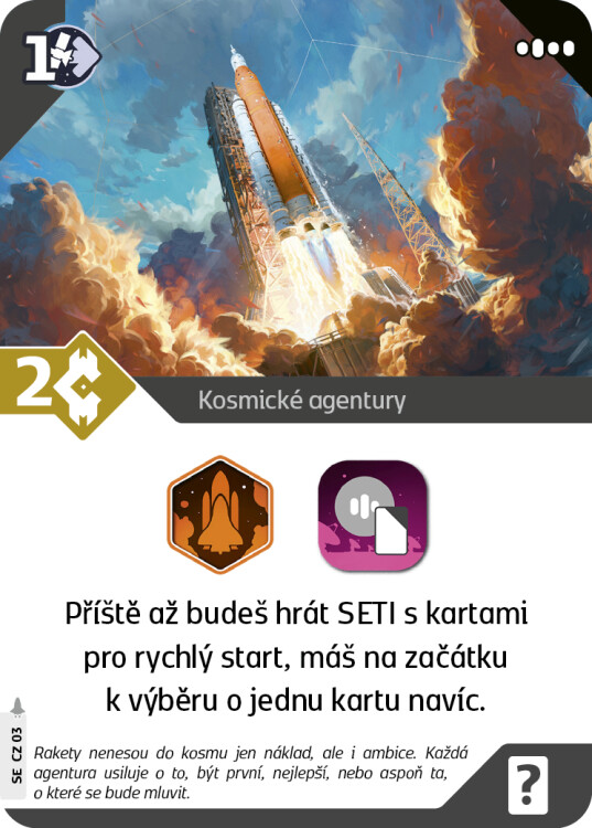 SETI: Kosmické agentury + promo
