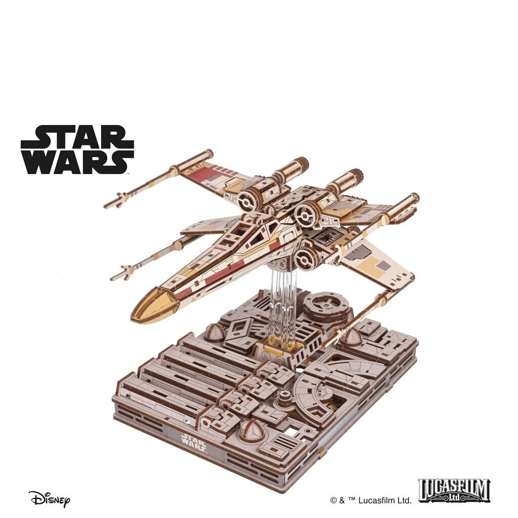 Star Wars Luke Skywalker X-Wing stíhačka (3D dřevěná mechanická skládačka)