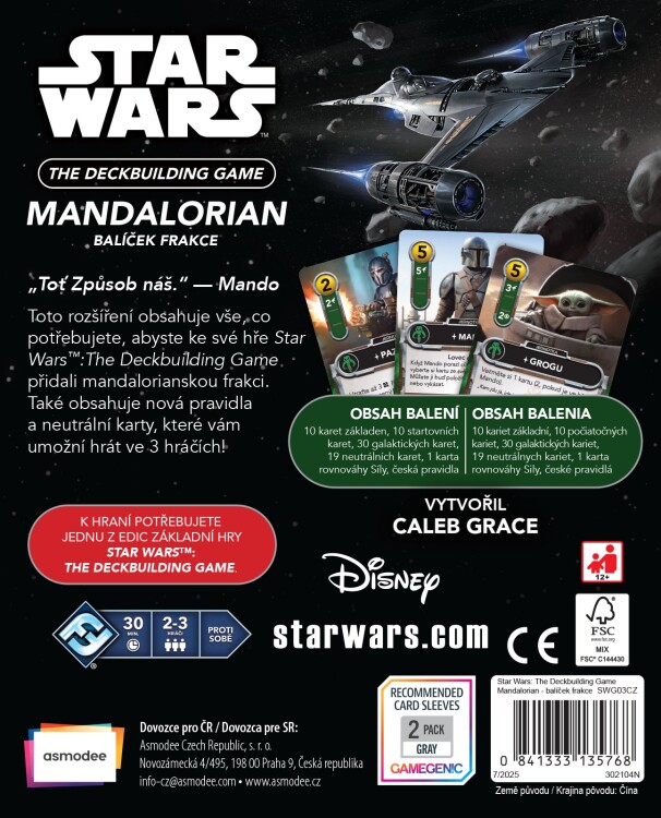 Star Wars: The Deckbuilding Game – Mandalorian CZ (balíček frakce)