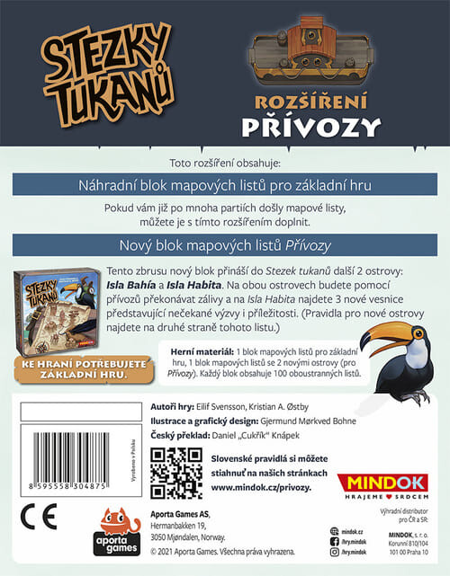 Stezky tukanů: Přívozy