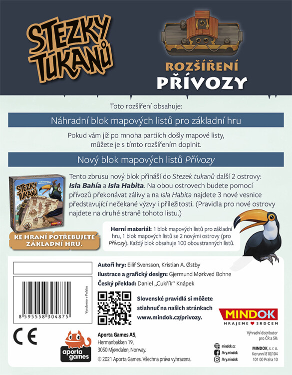 Stezky tukanů: Přívozy