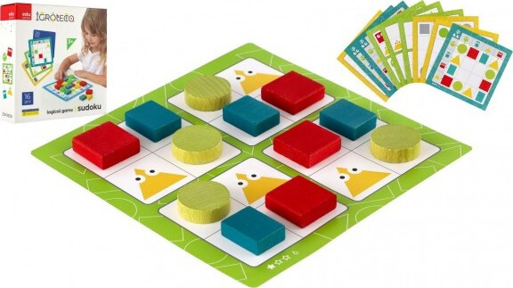 Sudoku logická hra dřevo