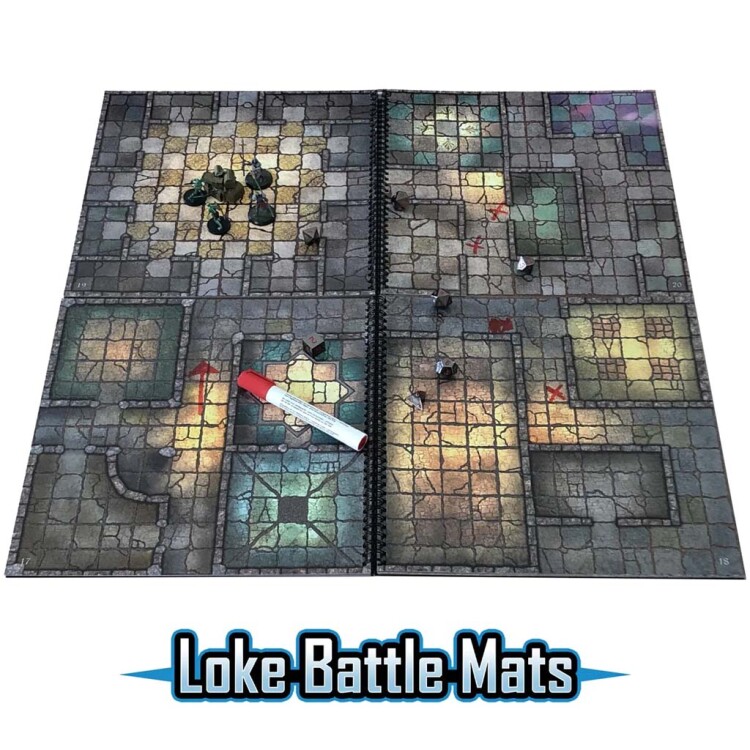 The Dungeon Books of Battle Mats (2 book set)