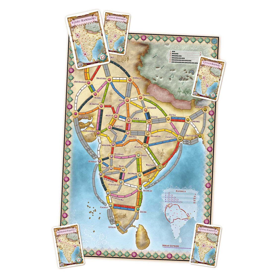 Ticket to Ride - Map Volume 2: India & Switzerland