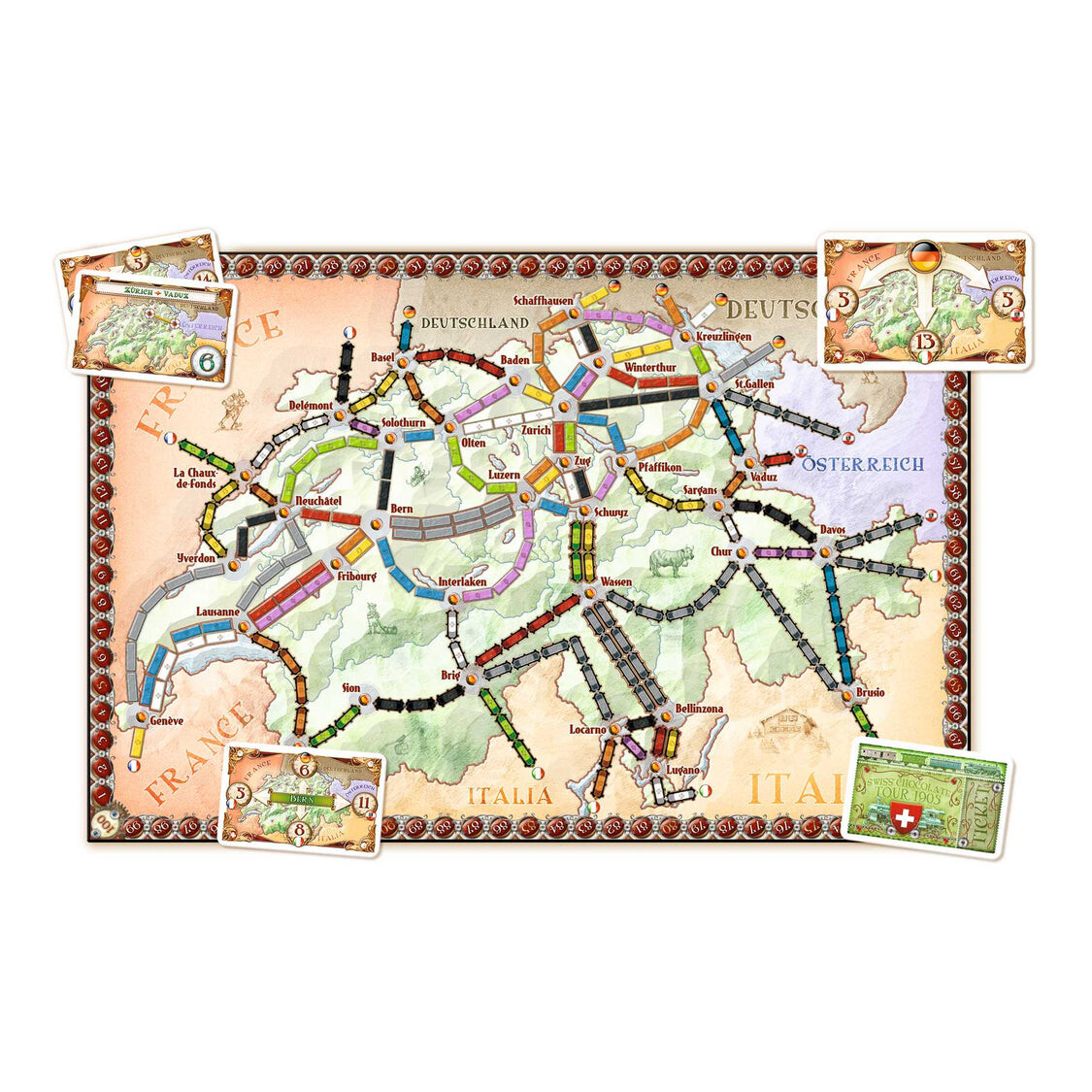 Ticket to Ride - Map Volume 2: India & Switzerland