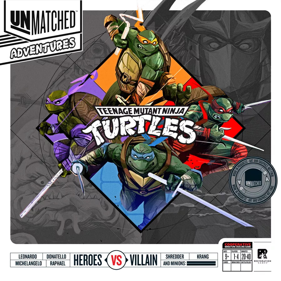 Unmatched Adventures: Teenage Mutant Ninja Turtles – Pizza-Rama Kickstarter Pledge