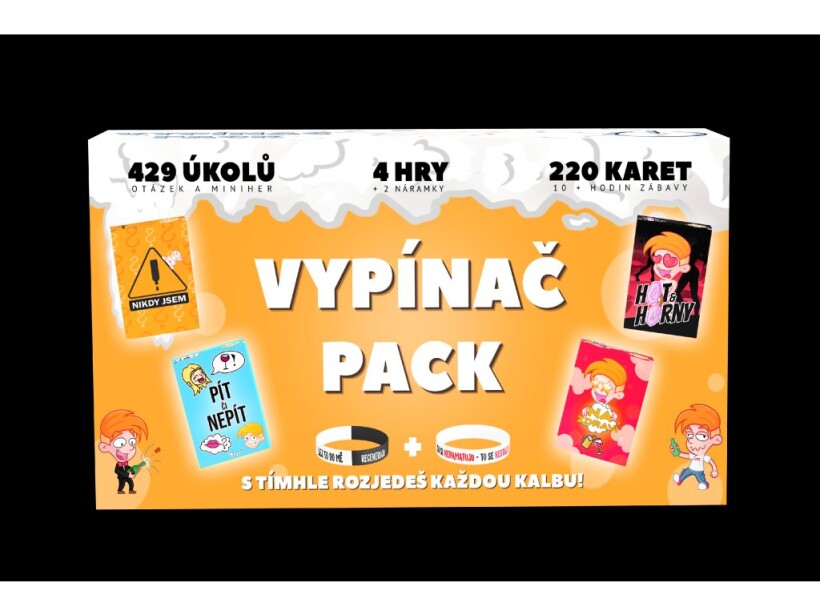 Vypínač PACK - Karetní párty set - David Batelka