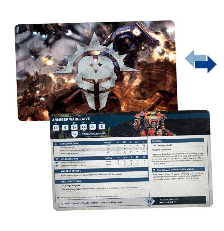 Warhammer 40000: Datasheet Cards: Imperial Knights