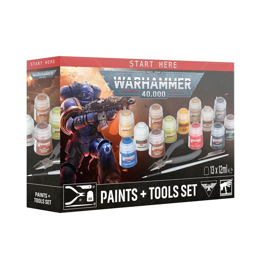 Warhammer 40.000: Paints + Tools Set