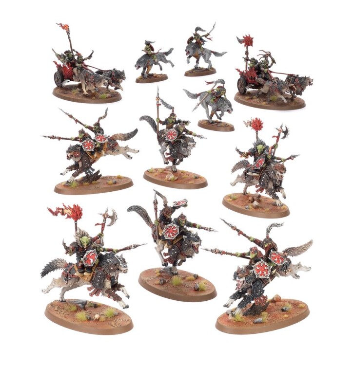 Warhammer Age of Sigmar: Spearhead: Gloomspite Gitz – Snarlpack Huntaz