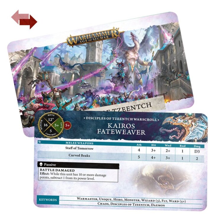 Warhammer Age of Sigmar: Warscroll Cards: Disciples of Tzeentch