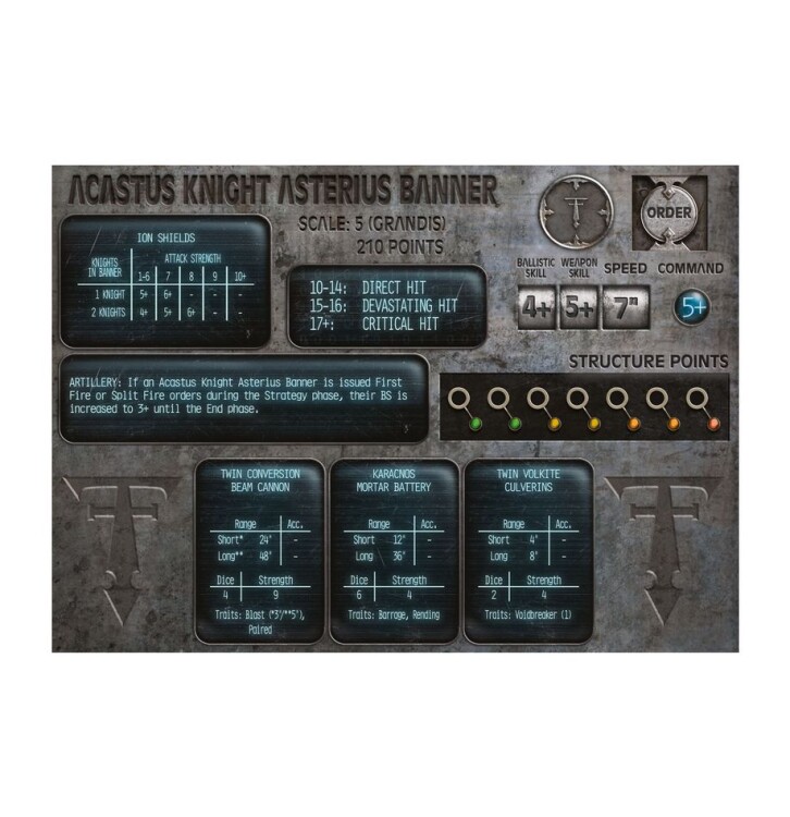 Warhammer: The Horus Heresy – Legions Imperialis: Mechanicum Acastus Knights Asterius