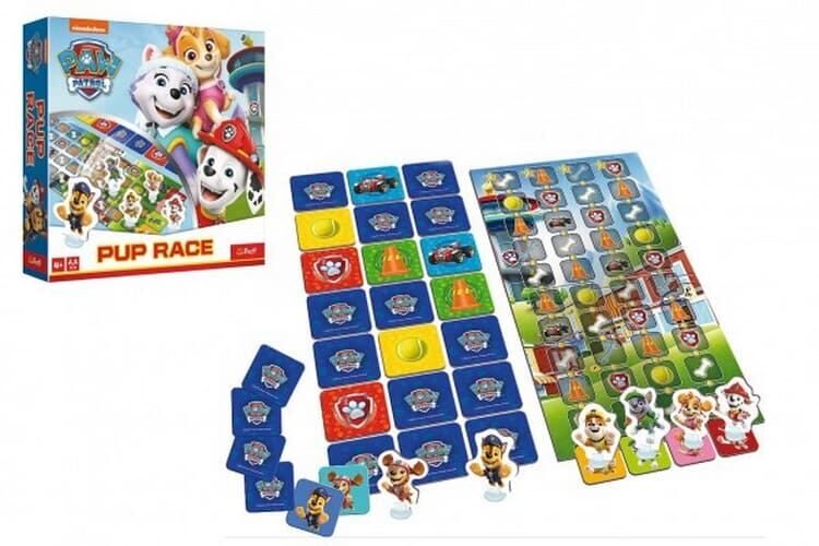Závod Tlapková patrola/Paw Patrol společenská stolní hra v krabici