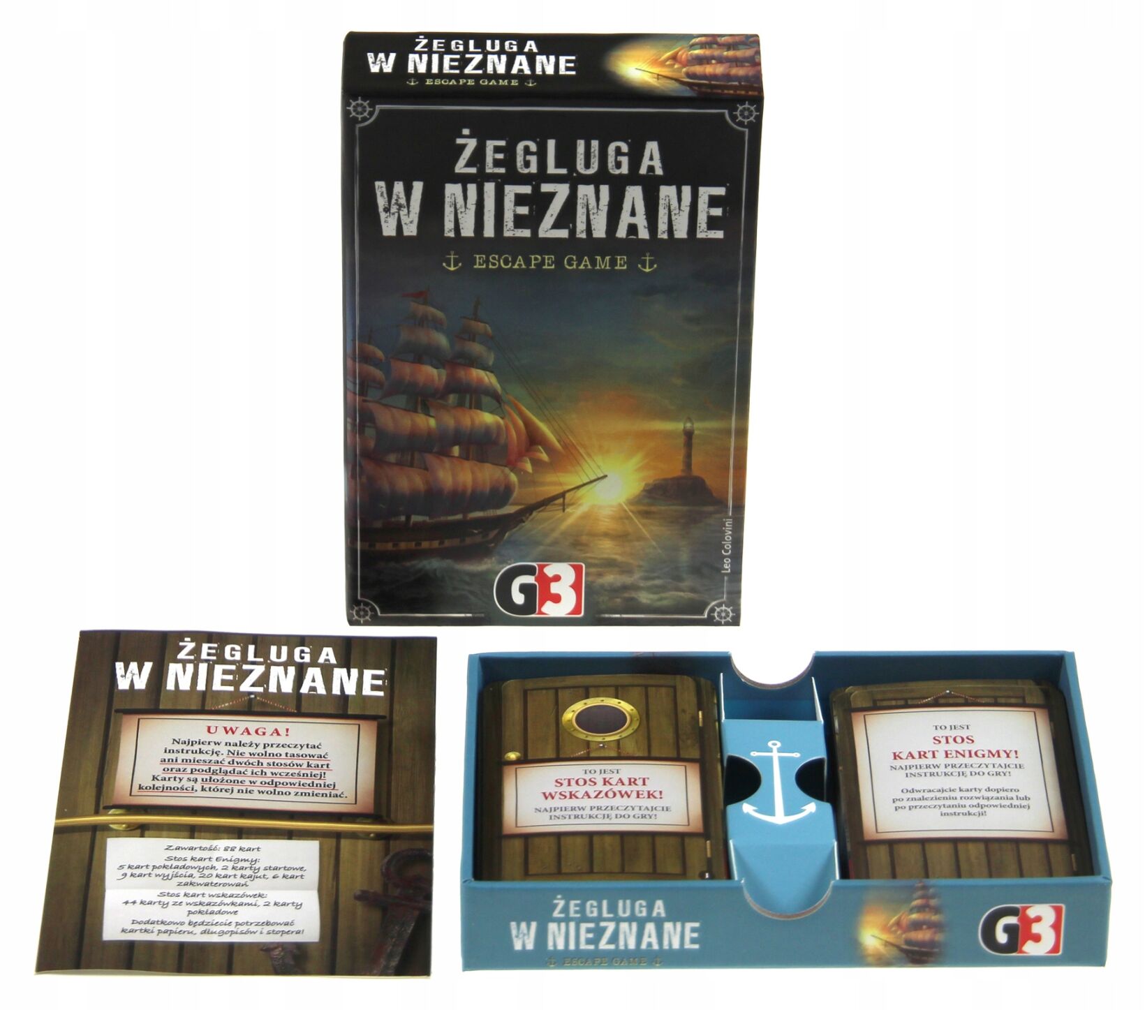 Żegluga w nieznane G3 Towarzyskie Gry Gra Planszowa Karty Do Gry Porządne