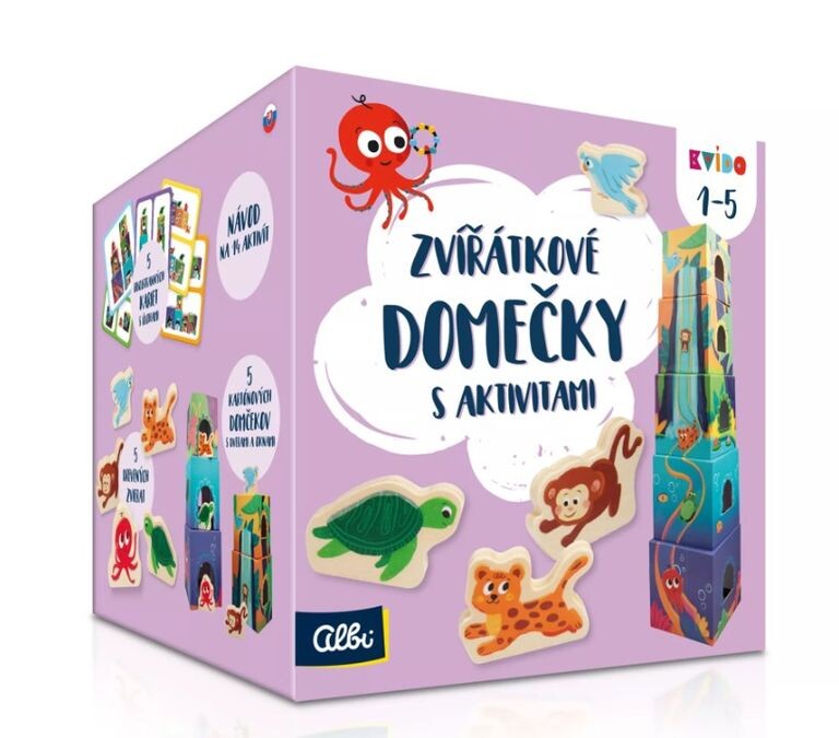 Zvířátkové domečky s aktivitami - Kvído - Albi